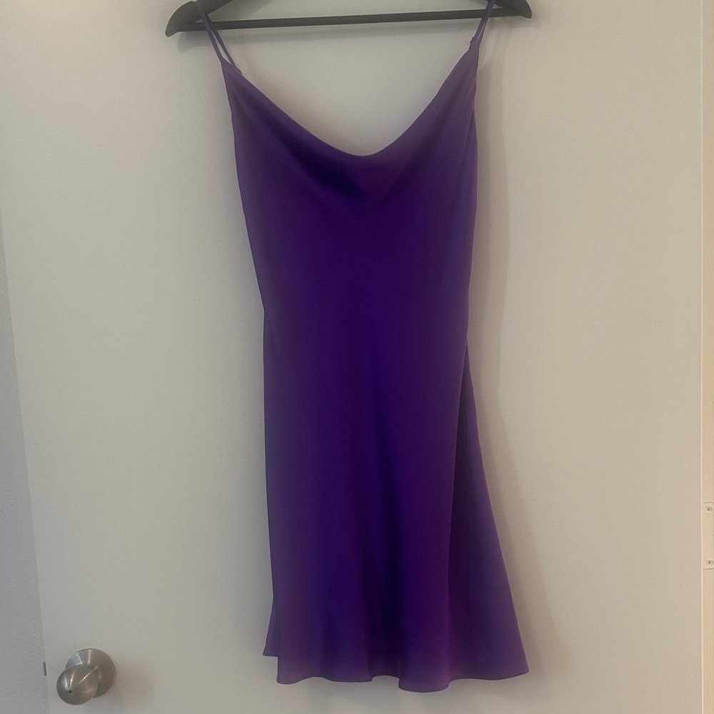 Elegant Purple Mini Dress